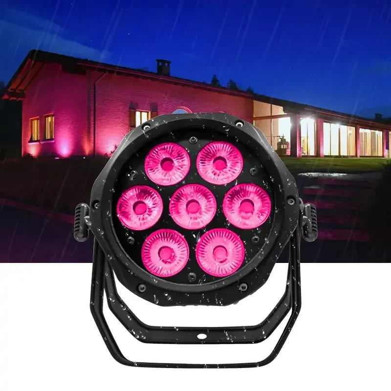 WATERPROOF MINI 7PCS LED PAR LIGHT