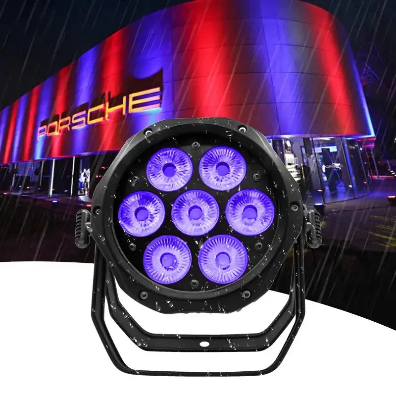 WATERPROOF MINI 7PCS LED PAR LIGHT