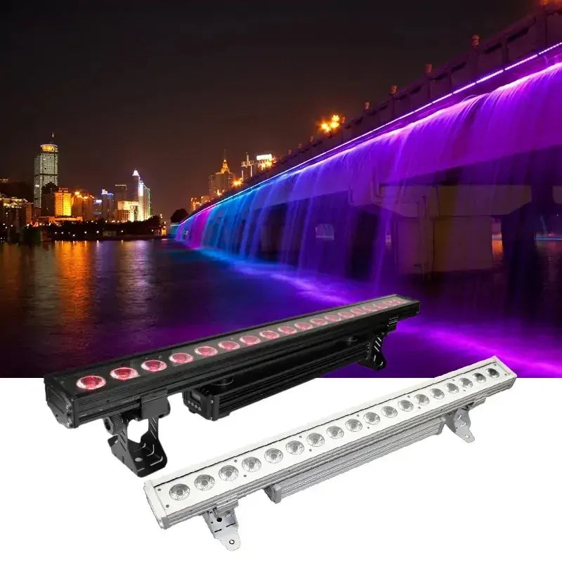 WATERPROOF WIRELESS BATTERY 18 LED WALL WASHER