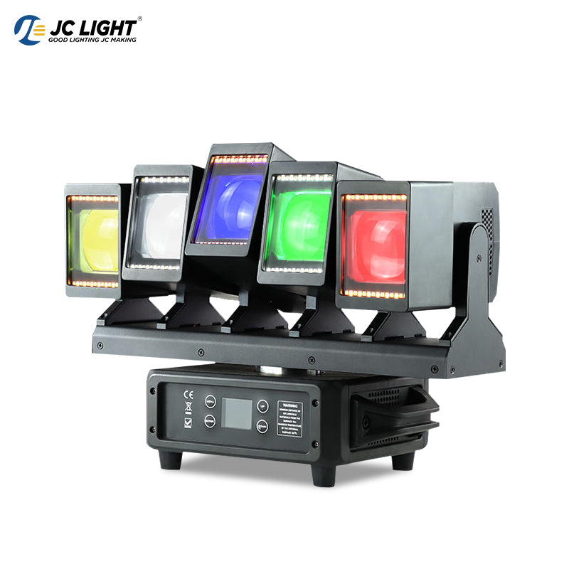 5x60W LED BEAM ZOOM MOVING HEAD LIGHT WITH AUXILIARY LIGHT