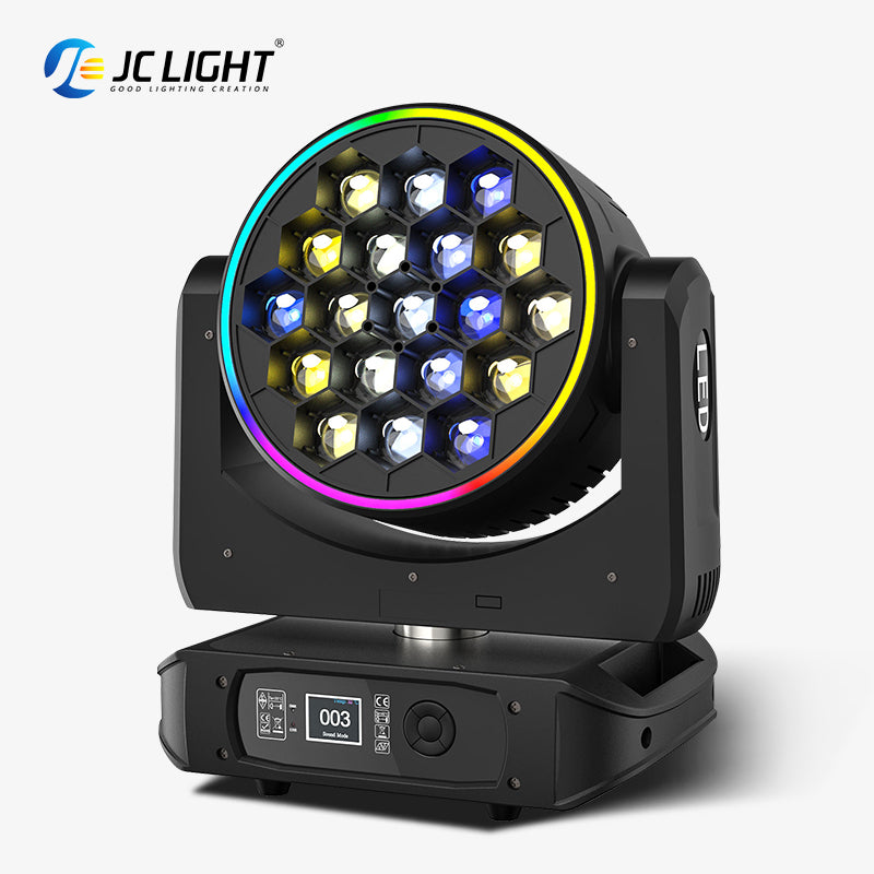 19*40w BEE EYE MOVING HEAD LIGHT WITH PIXEL CIRCEL
