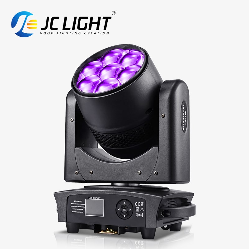 7PCS*40W MINI LED ZOOM WASH MOVING HEAD LIGHT