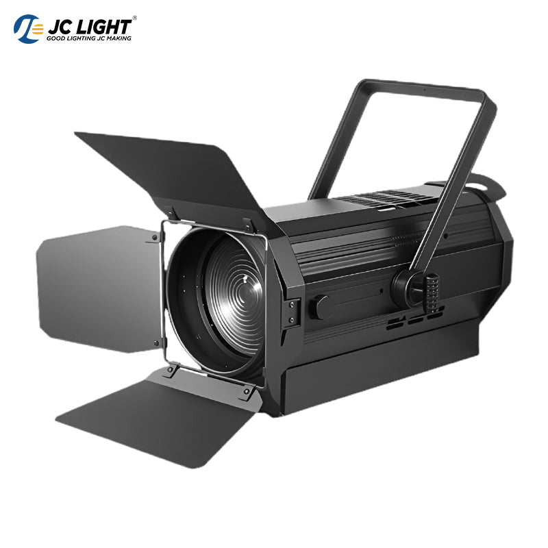 FARETTO ELETTRICO FRESNEL A LED IMPERMEABILE DA 300/400W CON ZOOM