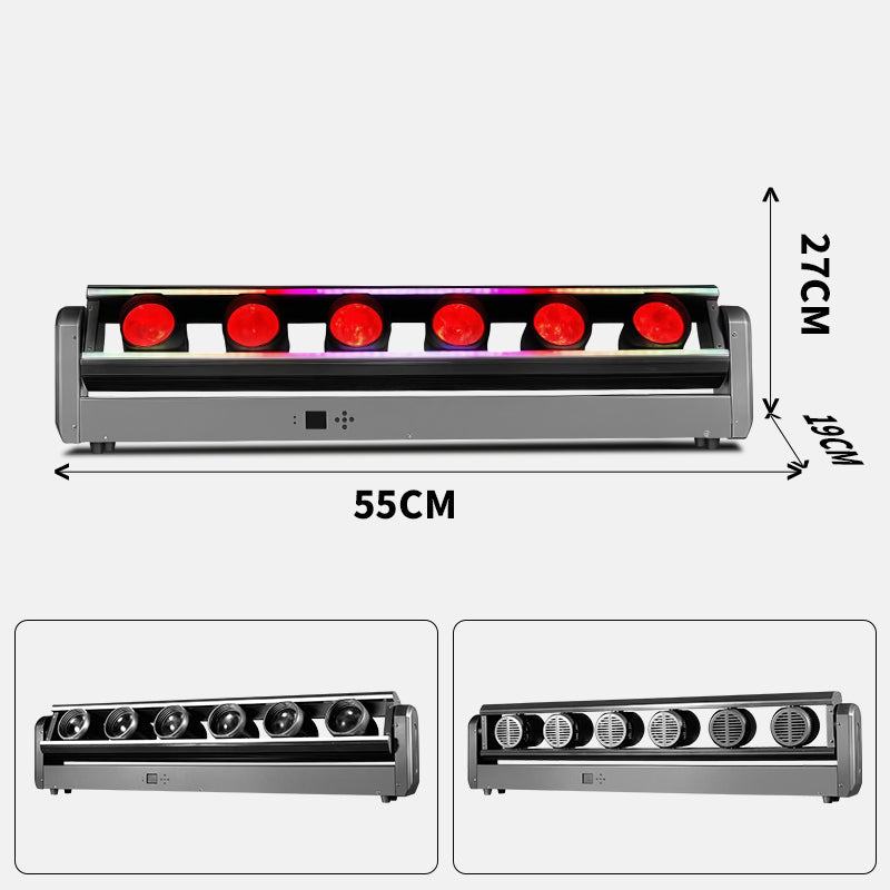 6x80W LED BEAM MOVING HEAD LIGHT