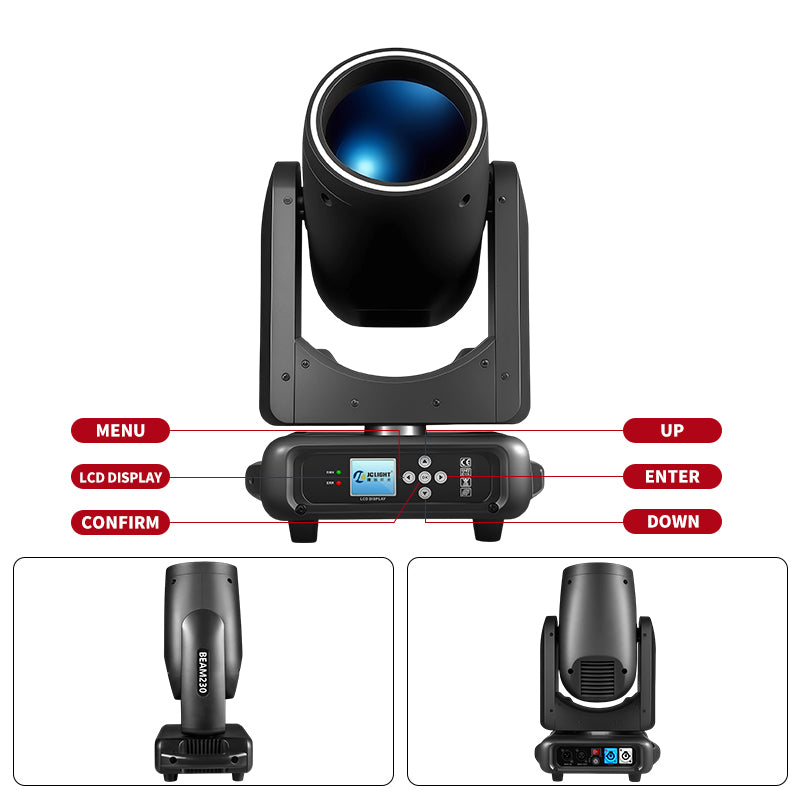 MINI 230W BEAM LIGHT WITH RING