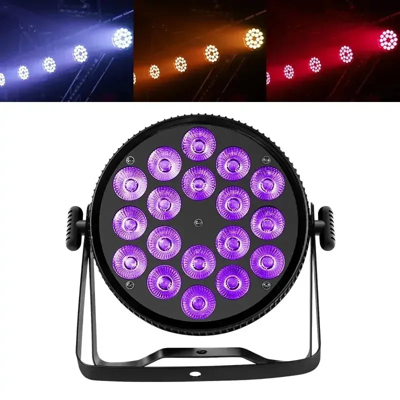 18PCS LED FLAT PAR LIGHT