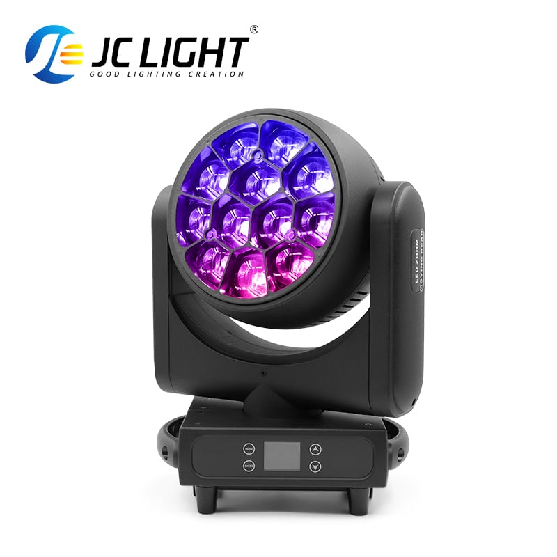 FARO A TESTA MOBILE CON ZOOM A LED BEE EYES DA 12*40W