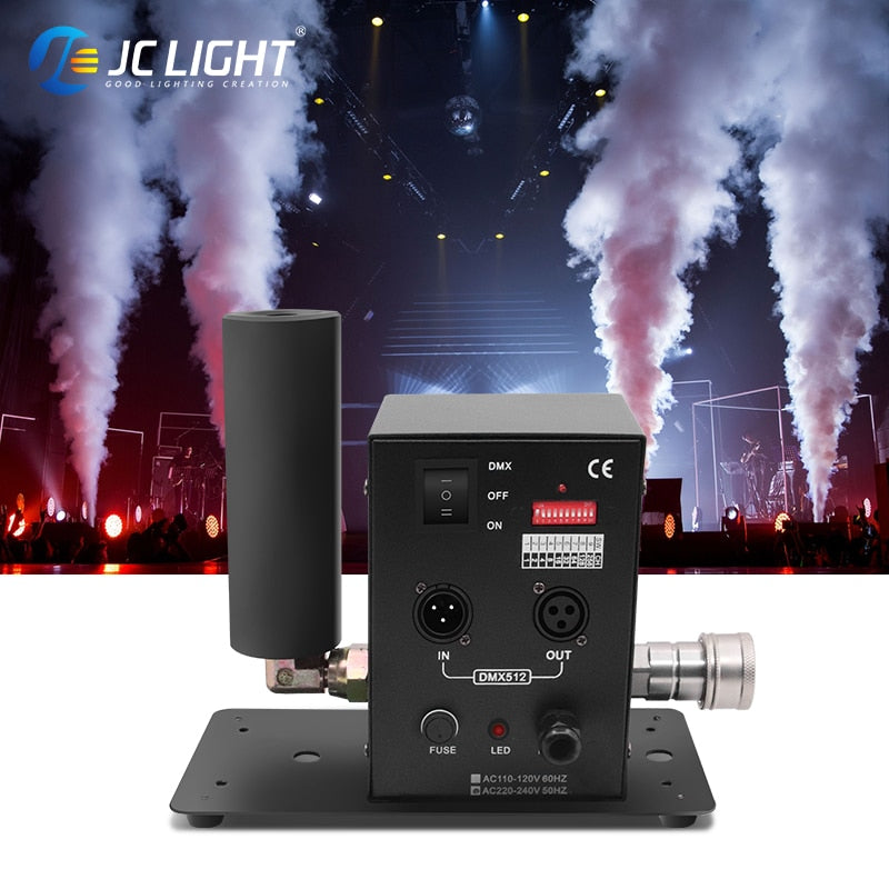 MACCHINA PER NEBBIA A COLONNA CON GETTO DI CO2 A TESTA SINGOLA 