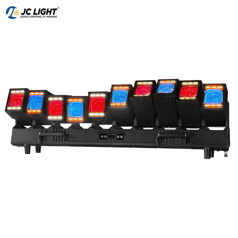 FARO A TESTA MOBILE CON ZOOM A LED 10x60W IMPERMEABILE CON LUCE AUSILIARIA