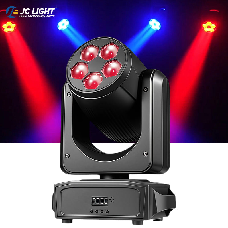 5PCS LED ZOOM WASH MOVING HEAD LIGHT