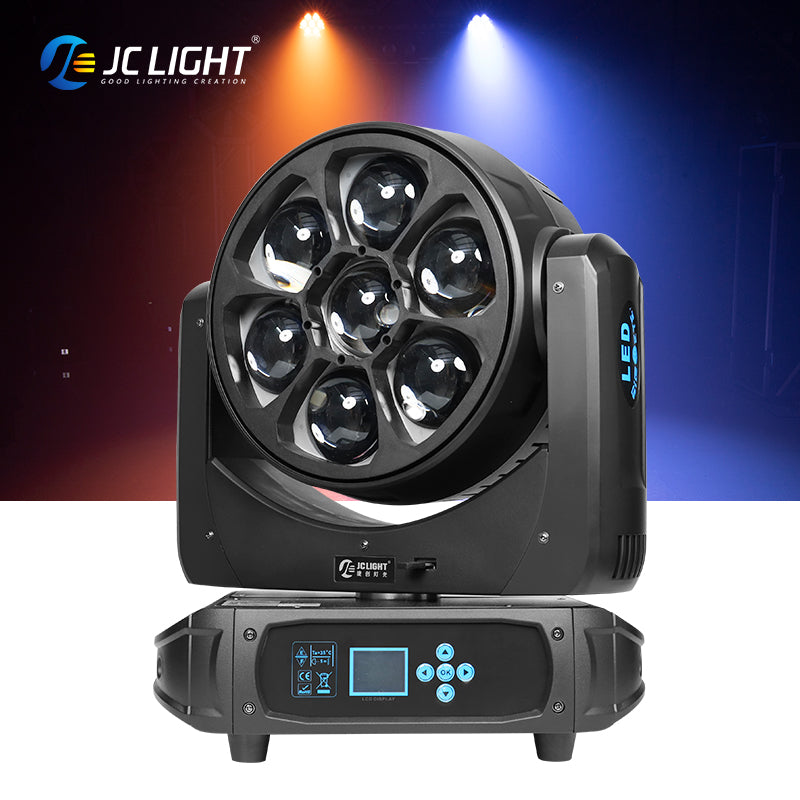 7PCS BEE EYES LED ZOOM MOVING HEAD LIGHT