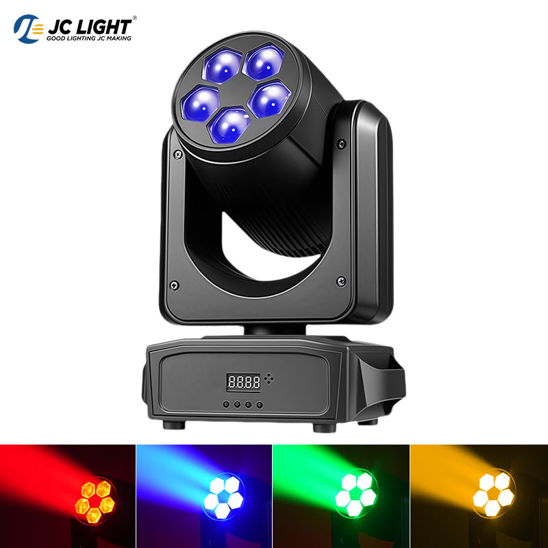 5PCS LED ZOOM WASH MOVING HEAD LIGHT