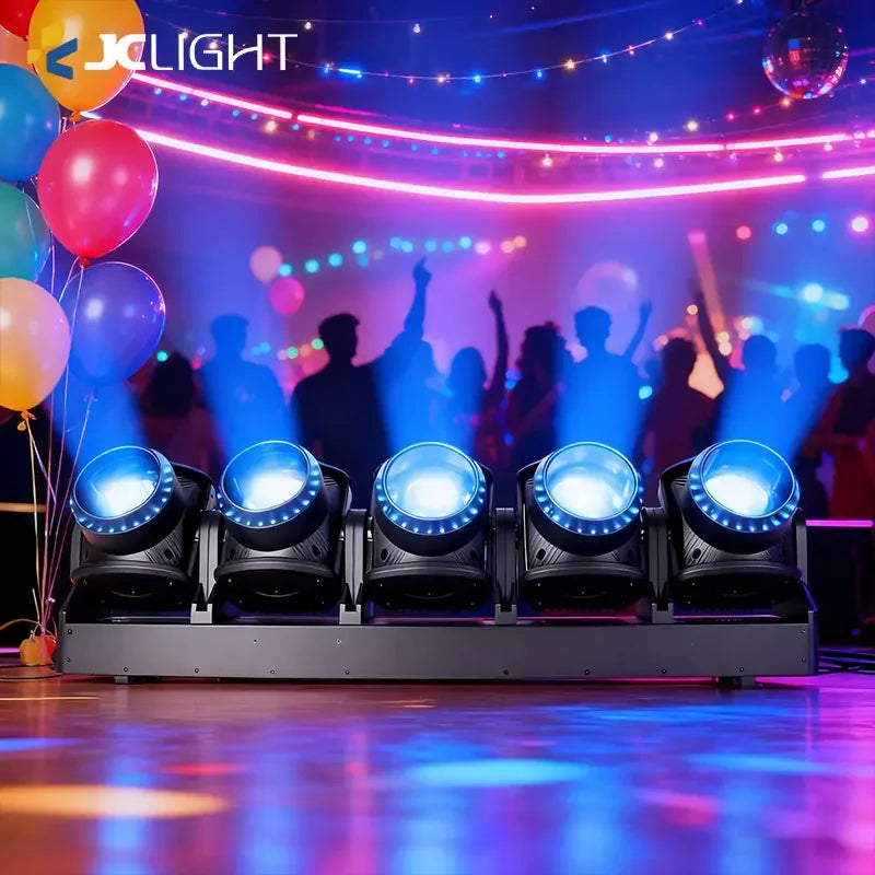5 HEADS LED BEAM MOVING HEAD LIGHT WITH LED RING
