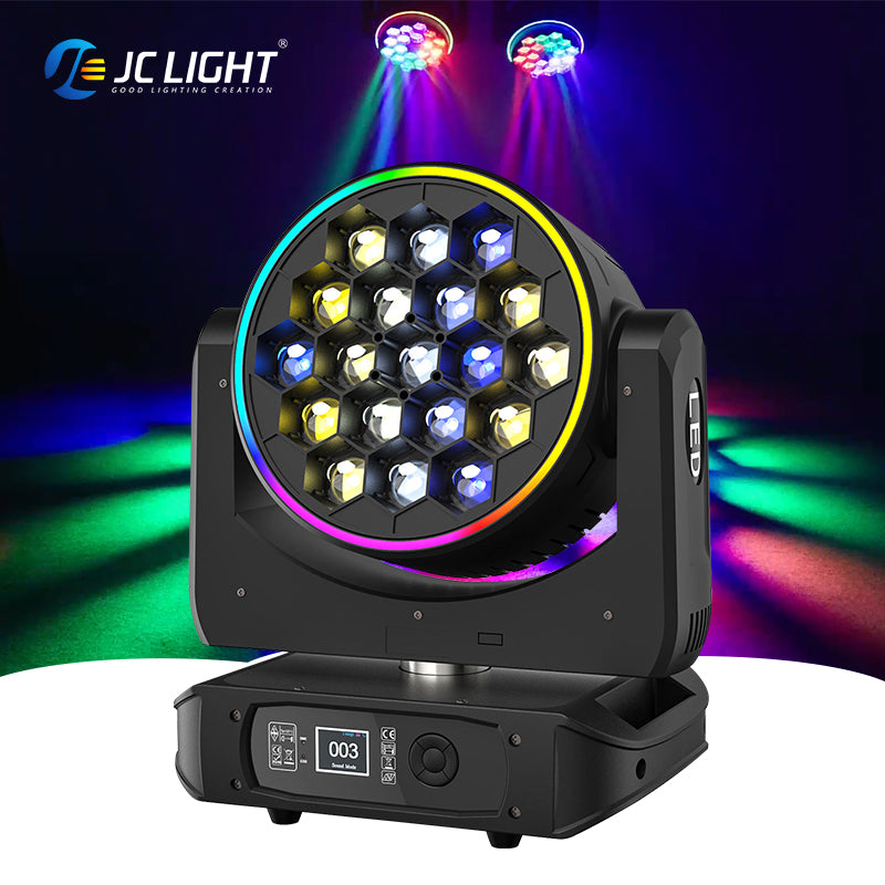 19*40w BEE EYE MOVING HEAD LIGHT WITH PIXEL CIRCEL