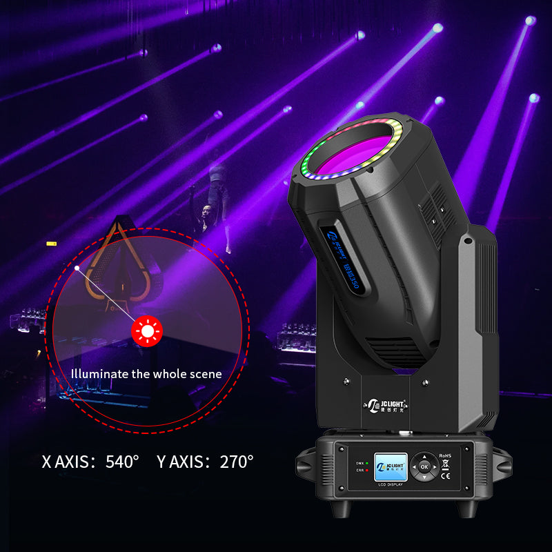 260W/295W BEAM LIGHT WITH LED RING(THE SILVER FOX)