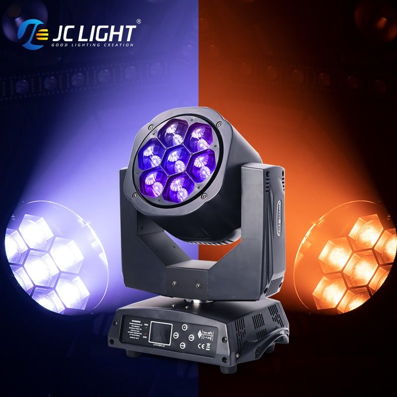 7PCS*15/40W BEE EYES MINI LED ZOOM MOVING HEAD LIGHT