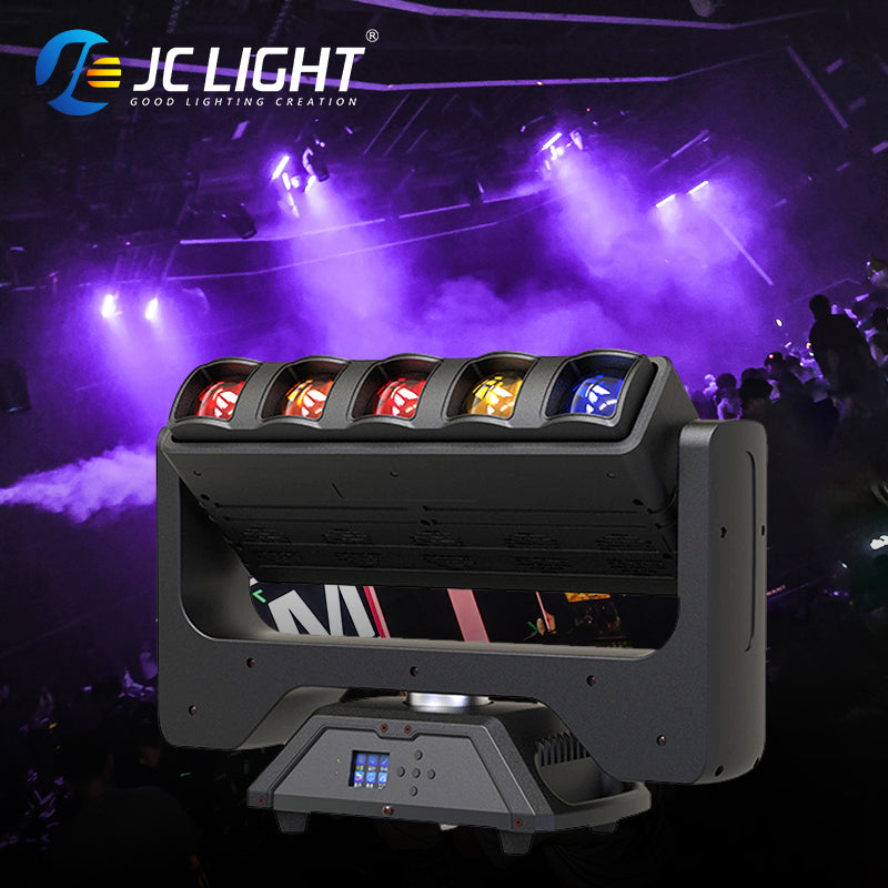 5x40W DOUBLE-SIDED BEAM+STROBE MOVING HEAD LIGHT