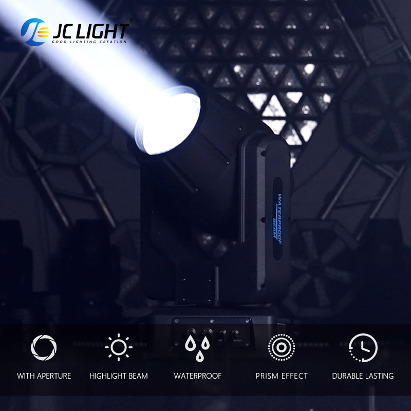 FASCIO LUCE IMPERMEABILE DA 380 W CON ANELLO LED (LEGGERO)