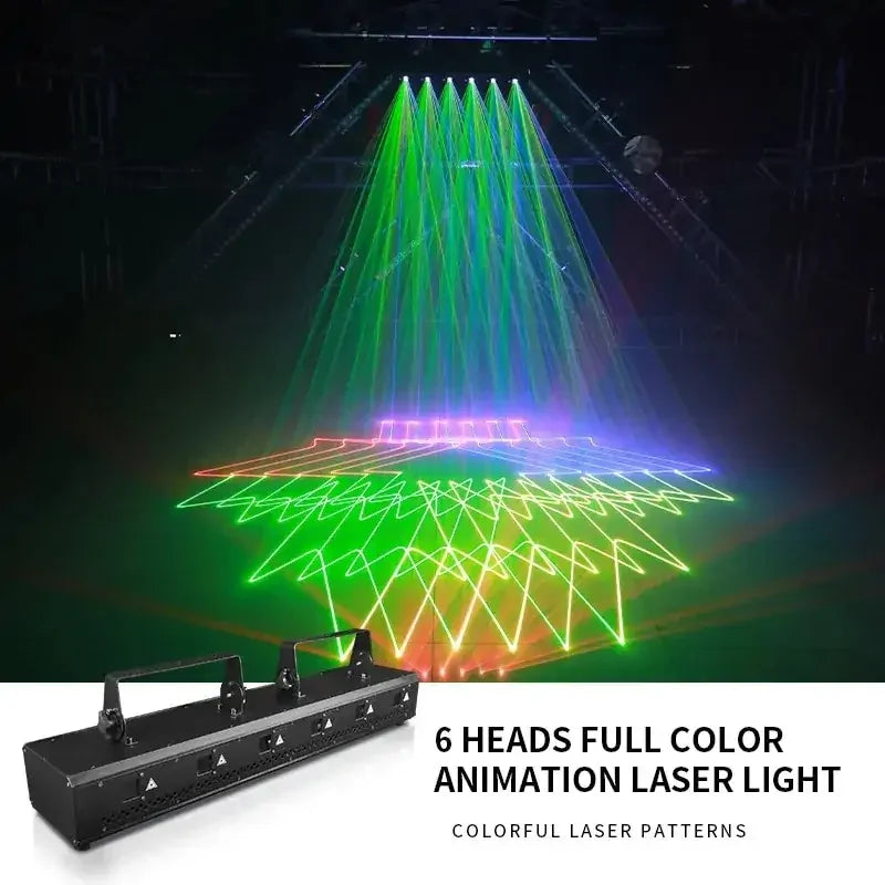 6 Eyes Full Color Animation Laser Light | JC LIGHT