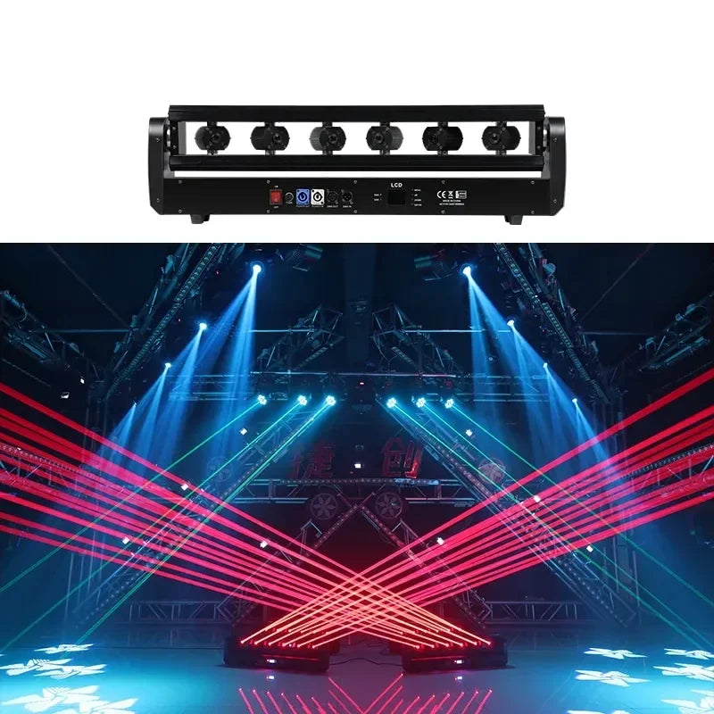 6 Eyes Laser Moving Head Light | JC LIGHT