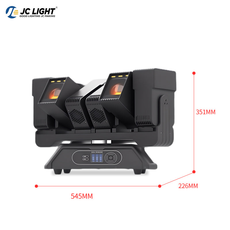 6x60W LED BEAM ZOOM MOVING HEAD LIGHT WITH AUXILIARY LIGHT