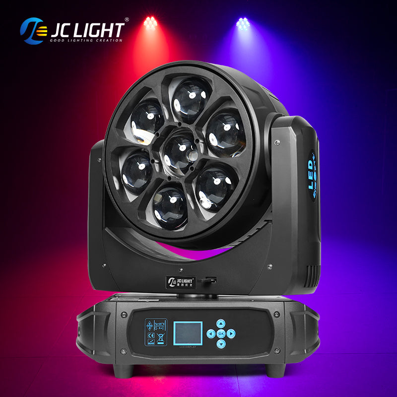 7PCS BEE EYES LED ZOOM MOVING HEAD LIGHT