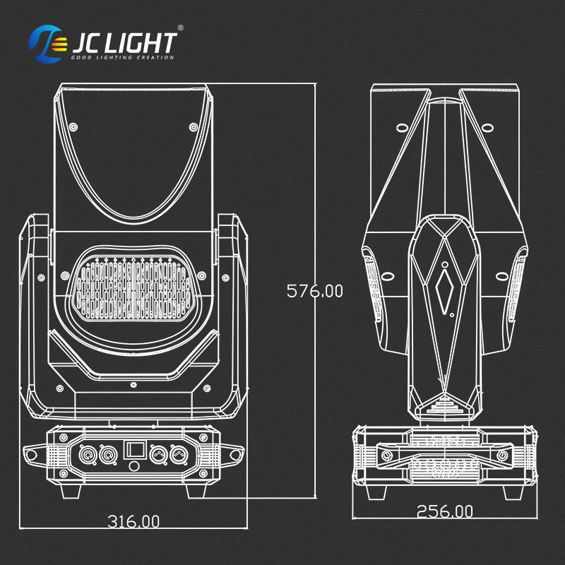 COB ZOOM LED MOVING HEAD LIGHT
