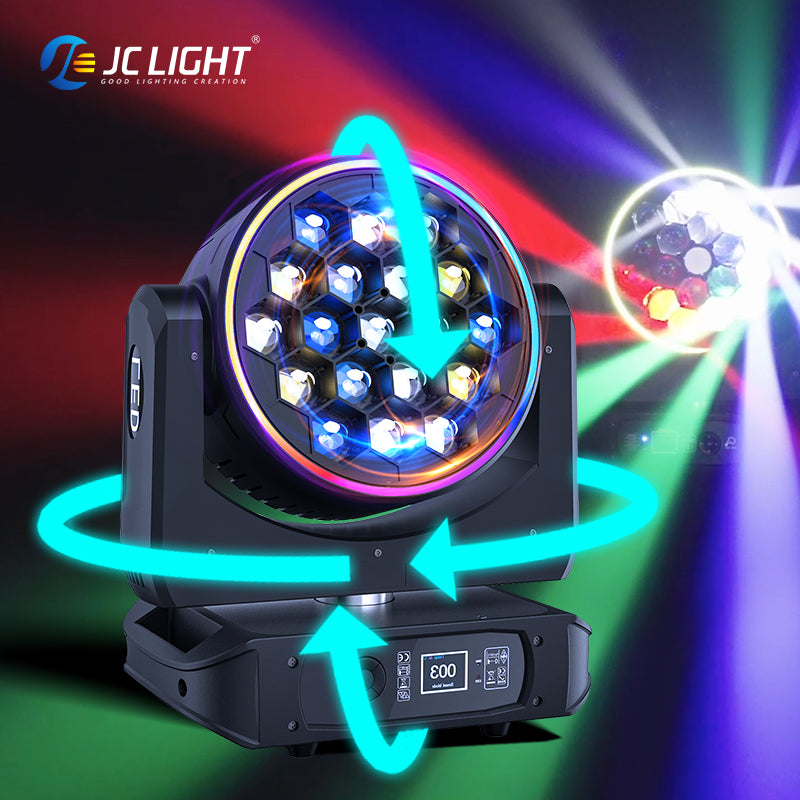 19*40w BEE EYE MOVING HEAD LIGHT WITH PIXEL CIRCEL