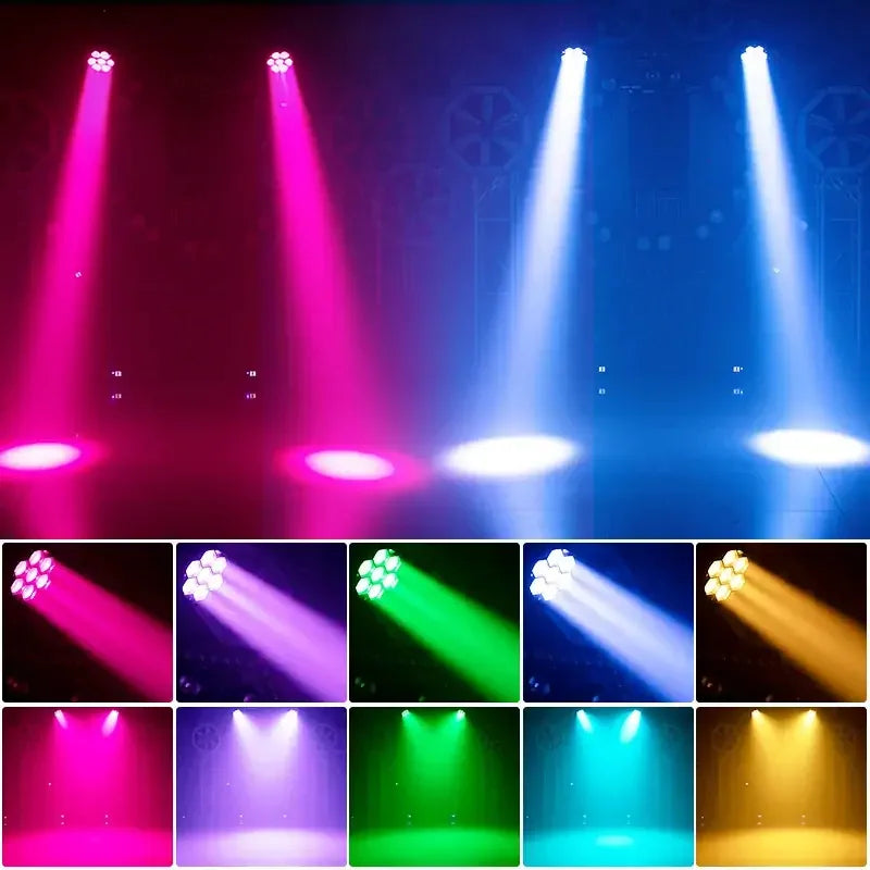 7 pezzi * 15/40W BEE EYES MINI LED ZOOM LUCE A TESTA MOBILE