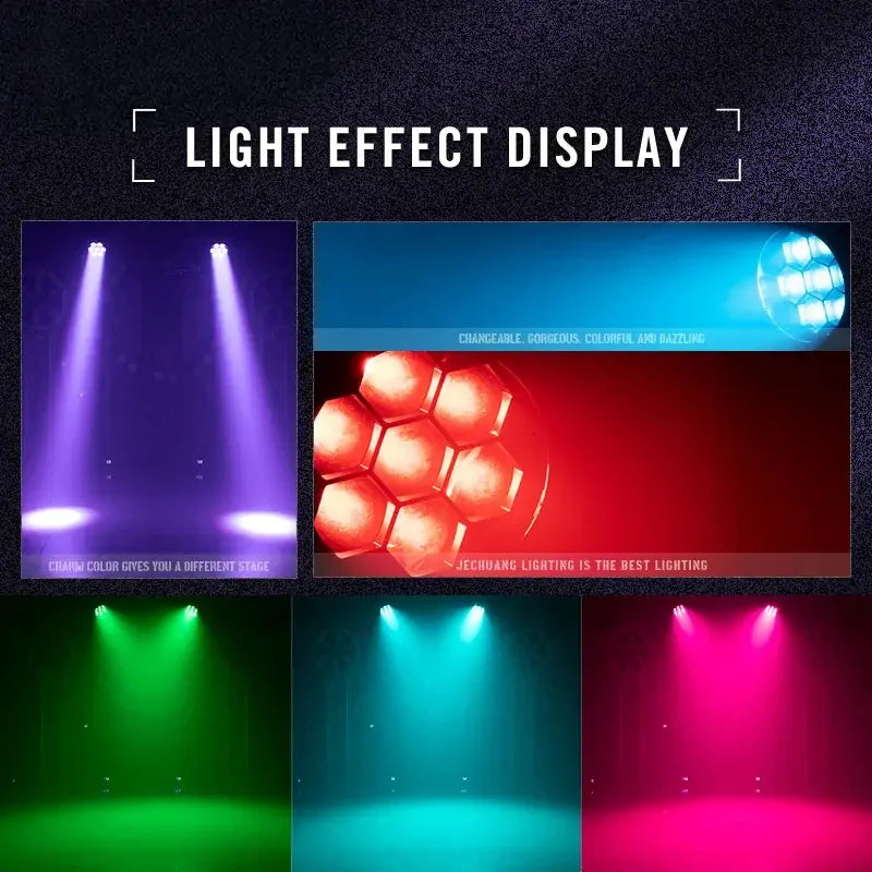 7PCS*40W MINI LED ZOOM WASH MOVING HEAD LIGHT