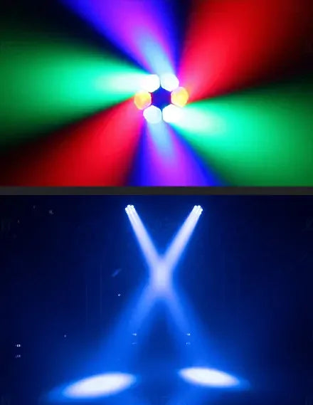 7 PEZZI DI LUCI A TESTA MOBILE A LED CON ZOOM BEE EYES