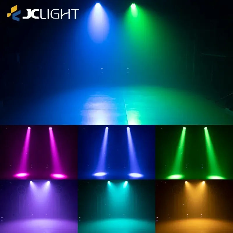 7 PEZZI DI LUCI A TESTA MOBILE A LED CON ZOOM BEE EYES