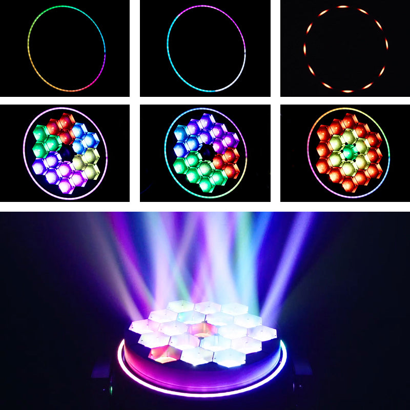 19*40w BEE EYE MOVING HEAD LIGHT WITH PIXEL CIRCEL
