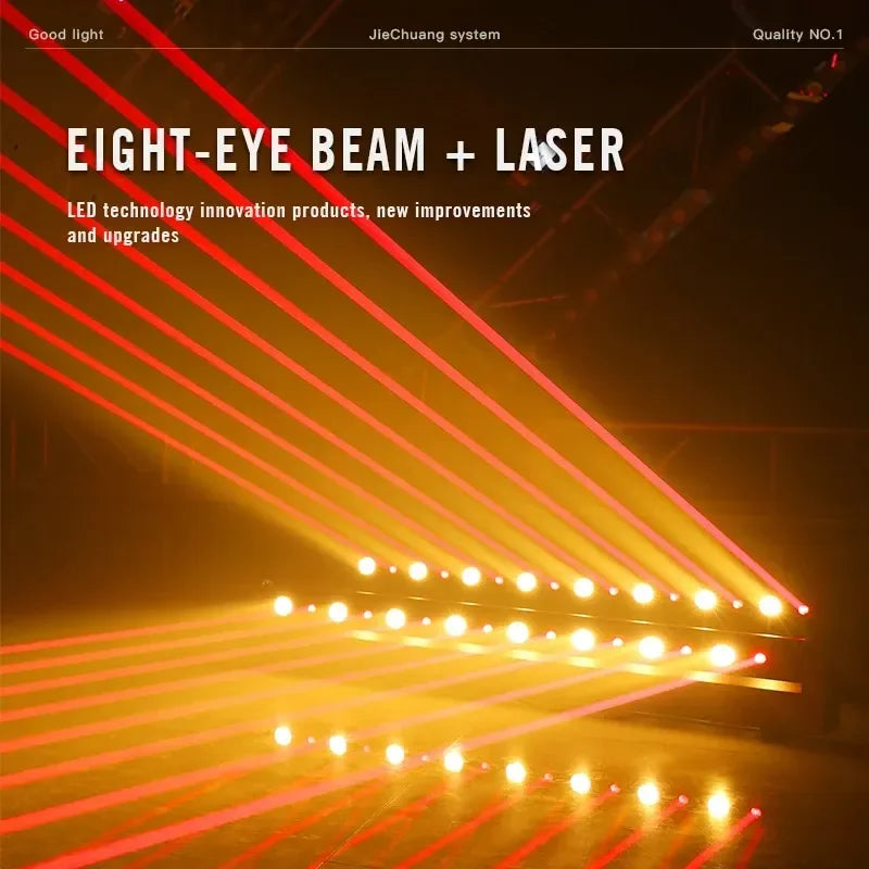 8+8 Beam Laser Moving Head Light | JC LIGHT