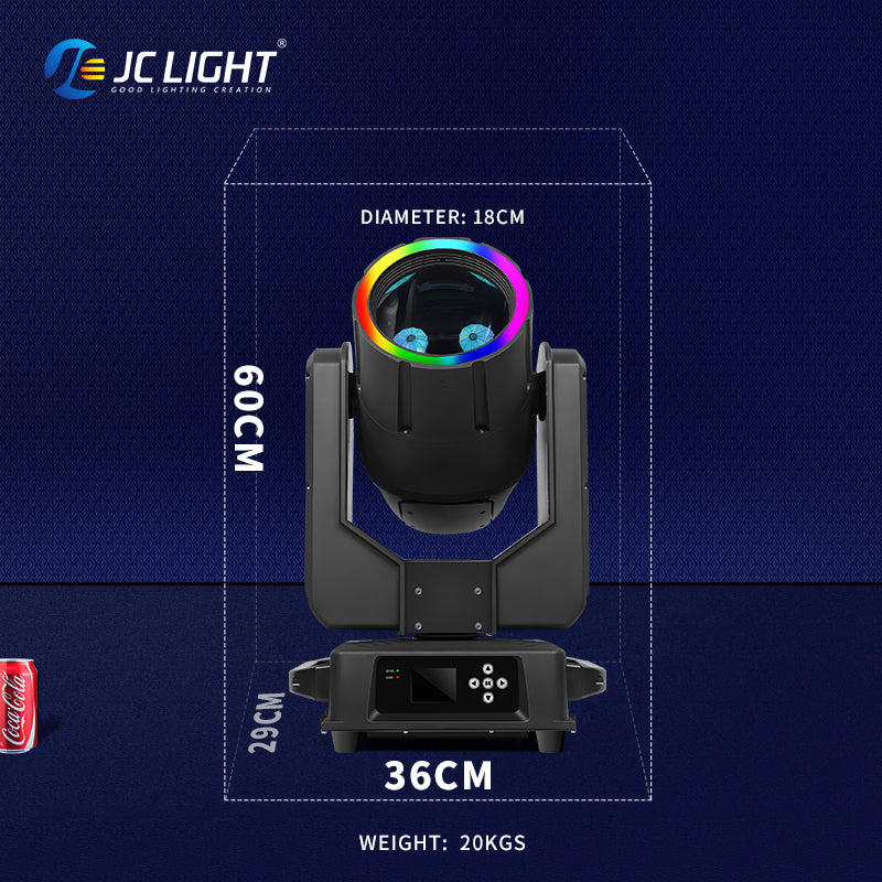 FASCIO LUCE IMPERMEABILE DA 380 W CON ANELLO LED (LEGGERO)