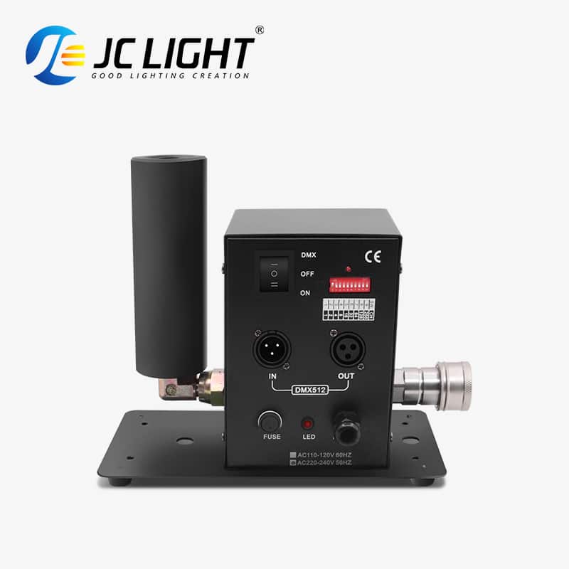 MACCHINA PER NEBBIA A COLONNA CON GETTO DI CO2 A TESTA SINGOLA 