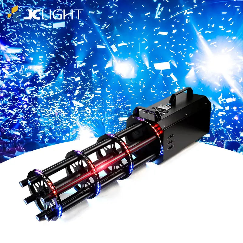 Six Shots Gatling Electric Confetti Gun | JC LIGHT