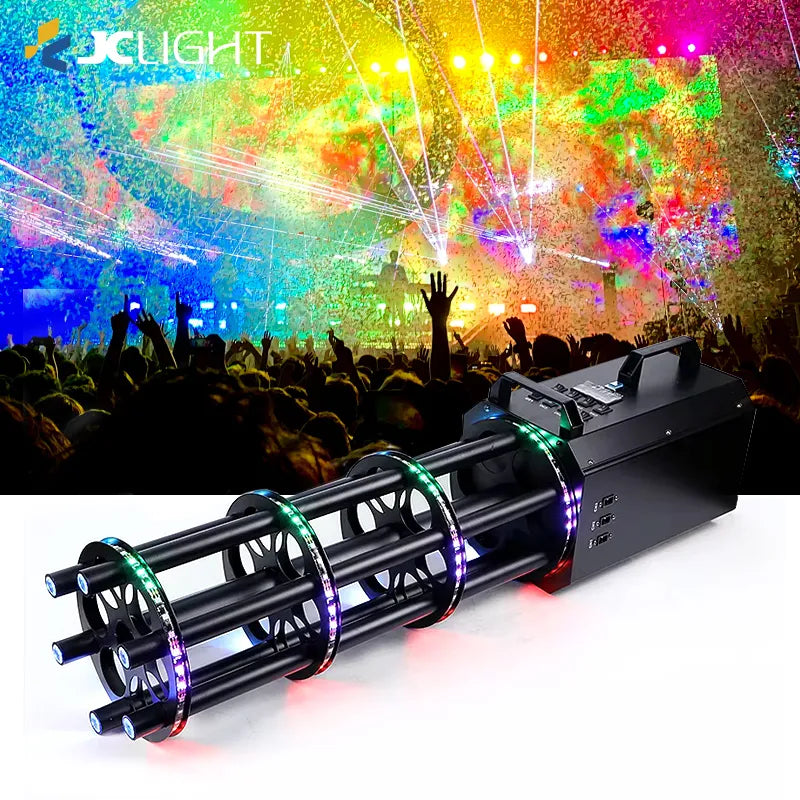 Six Shots Gatling Electric Confetti Gun | JC LIGHT