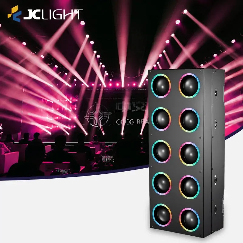 10x80W GOLDEN MATRIX LIGHT WITH AUXILIARY LIGHT