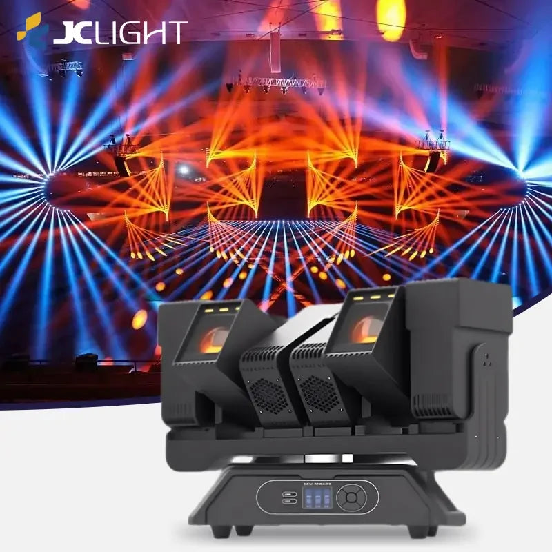 6x60W LED BEAM ZOOM MOVING HEAD LIGHT WITH AUXILIARY LIGHT