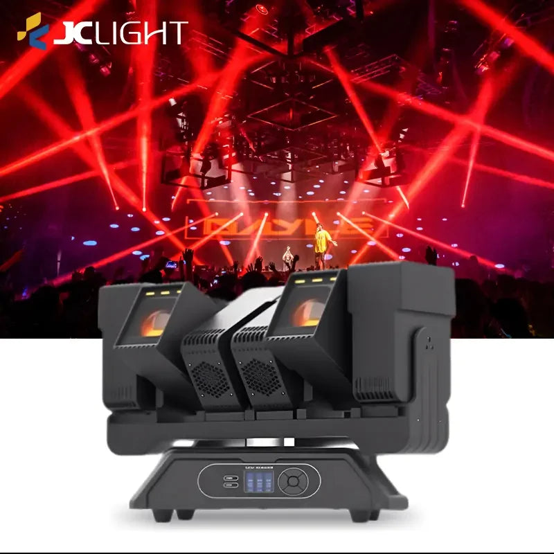 6x60W LED BEAM ZOOM MOVING HEAD LIGHT WITH AUXILIARY LIGHT