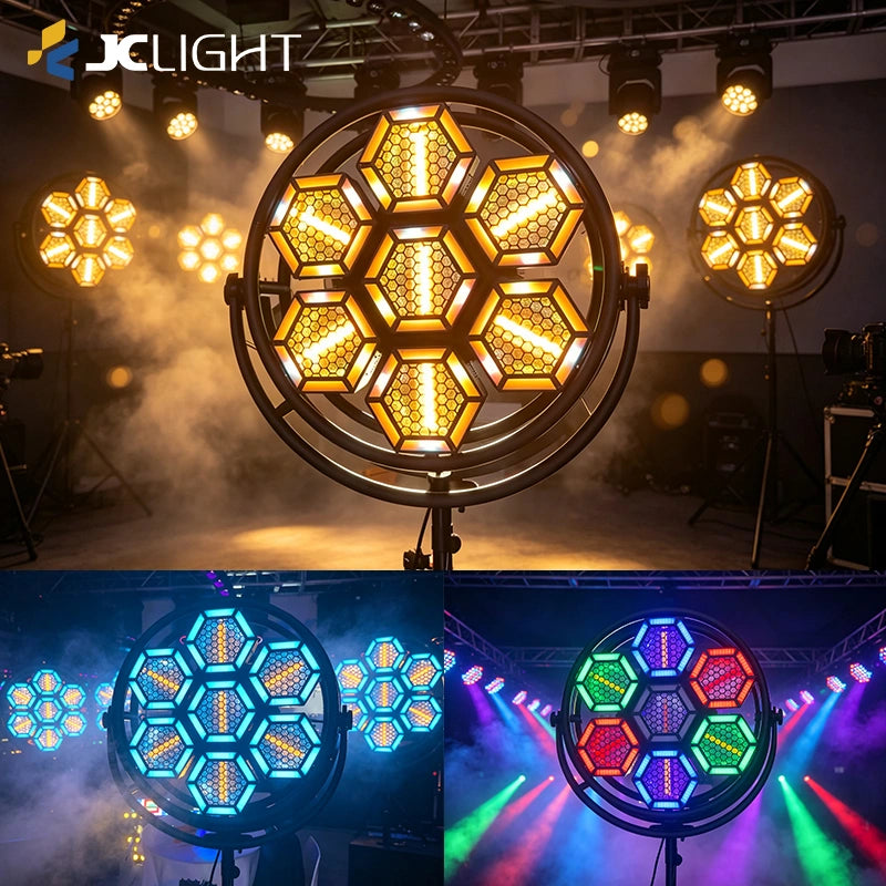 7PCS 3in1 Retro Stage Light With Auxiliary Light | JC LIGHT
