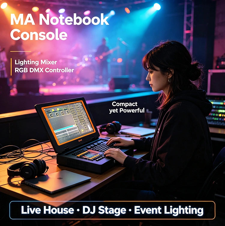 MA Notebook Lighting Control Console With Auxiliary Light | JC LIGHT
