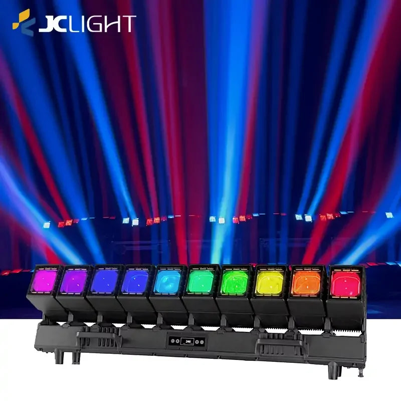 WATERPROOF 10x60W LED BEAM ZOOM MOVING HEAD LIGHT WITH AUXILIARY LIGHT