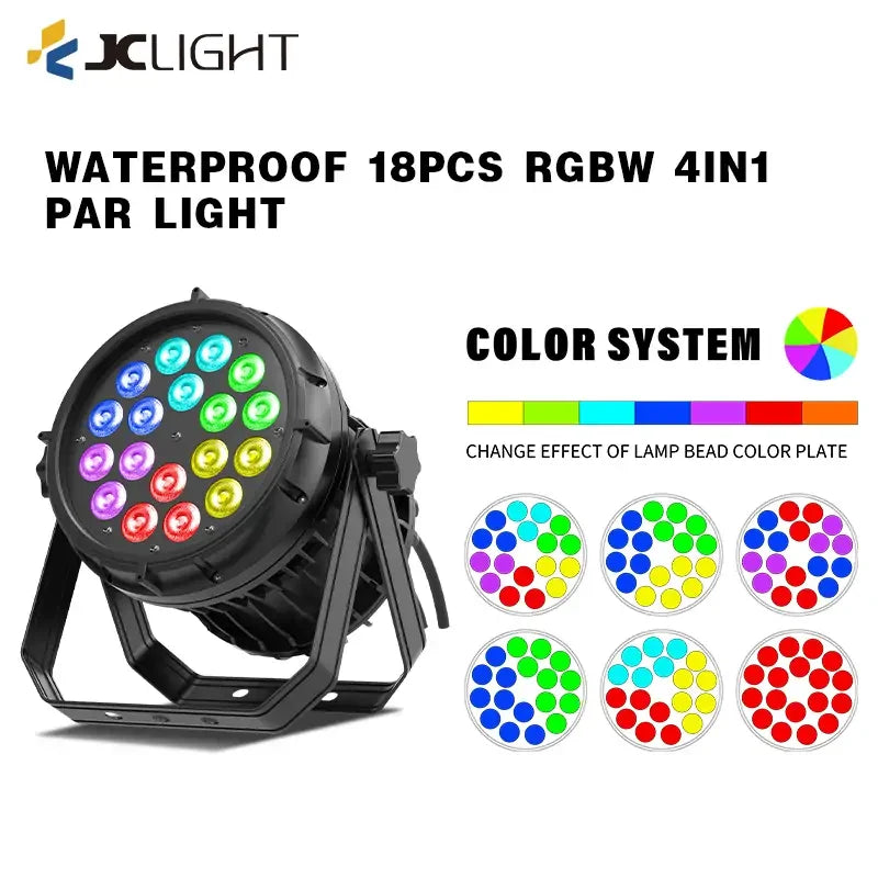 WATERPROOF 18/24/54PCS LED PAR LIGHT(BIG WINDMILL)