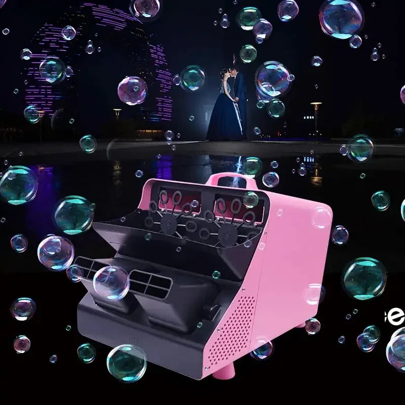 Remote Double Wheel Bubble Machine | JC LIGHT