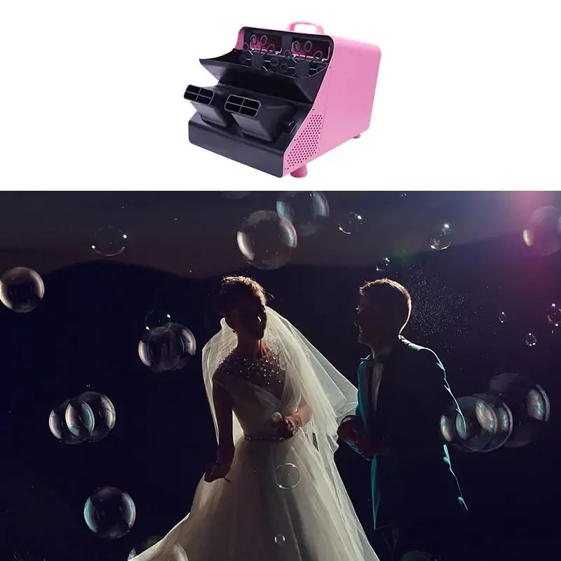 Remote Double Wheel Bubble Machine | JC LIGHT