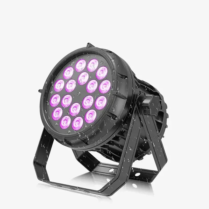 LUCE PAR LED PROFESSIONALE IMPERMEABILE DA 18 PEZZI (MODELLO PRIVATO)