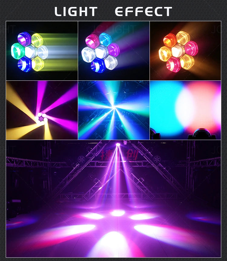 JC LIGHT Waterproof 7PCS Bee Eye Wash Moving Head Light