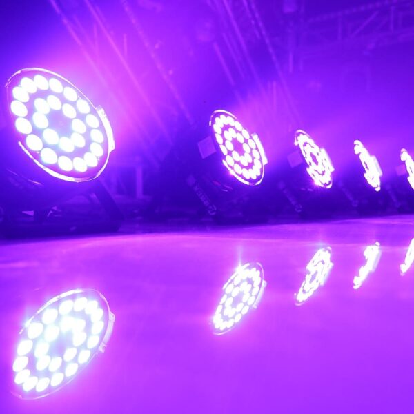Waterproof 24pcs LED Flat Par Light-BF246A pink effect